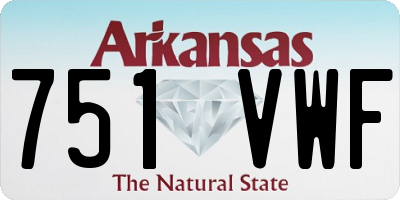 AR license plate 751VWF