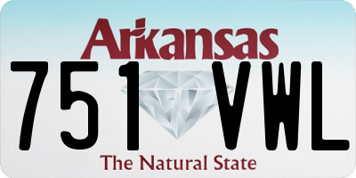 AR license plate 751VWL