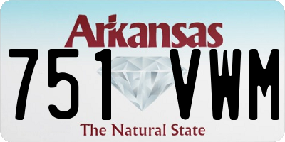 AR license plate 751VWM