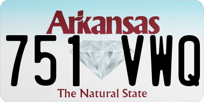 AR license plate 751VWQ