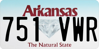 AR license plate 751VWR