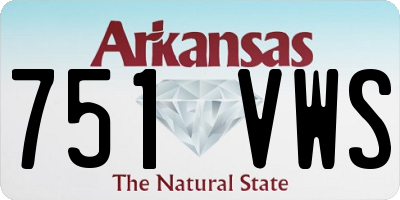 AR license plate 751VWS