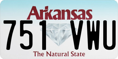 AR license plate 751VWU