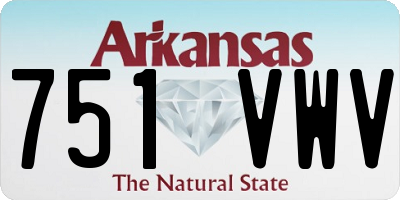 AR license plate 751VWV