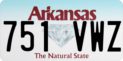AR license plate 751VWZ