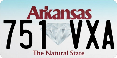 AR license plate 751VXA