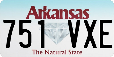 AR license plate 751VXE