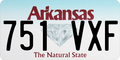 AR license plate 751VXF
