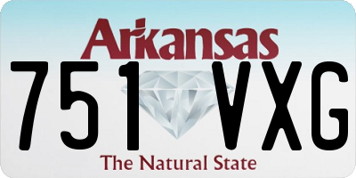 AR license plate 751VXG