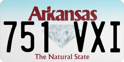 AR license plate 751VXI