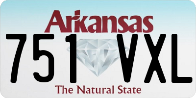 AR license plate 751VXL