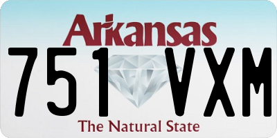 AR license plate 751VXM