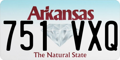 AR license plate 751VXQ