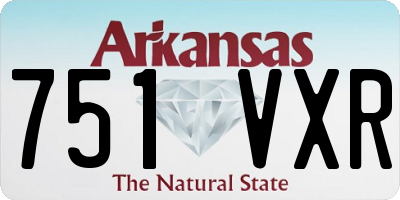 AR license plate 751VXR