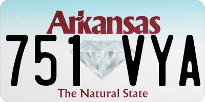 AR license plate 751VYA