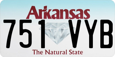 AR license plate 751VYB