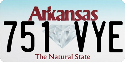 AR license plate 751VYE