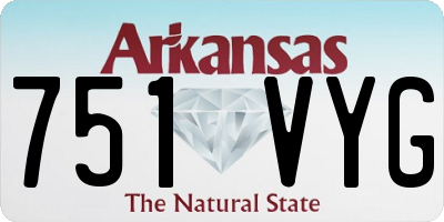 AR license plate 751VYG