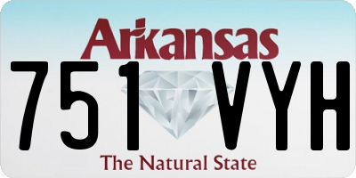 AR license plate 751VYH