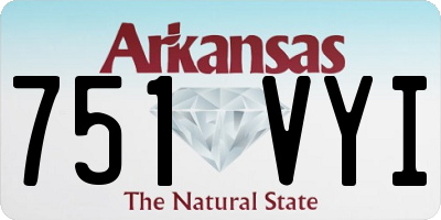 AR license plate 751VYI