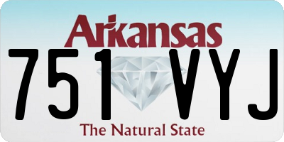AR license plate 751VYJ