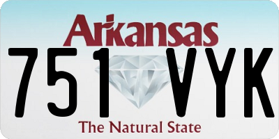 AR license plate 751VYK