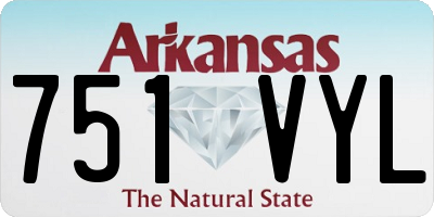 AR license plate 751VYL
