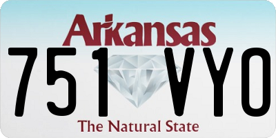 AR license plate 751VYO