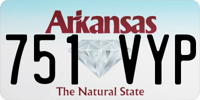 AR license plate 751VYP