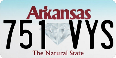 AR license plate 751VYS