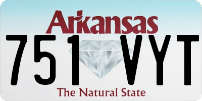 AR license plate 751VYT