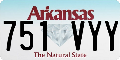 AR license plate 751VYY