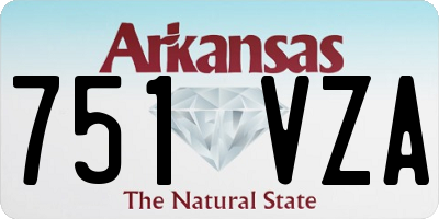 AR license plate 751VZA