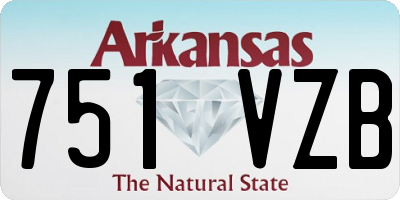 AR license plate 751VZB