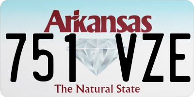 AR license plate 751VZE
