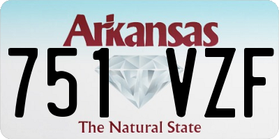 AR license plate 751VZF