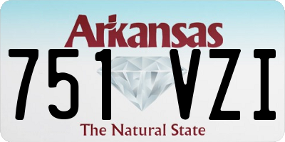 AR license plate 751VZI