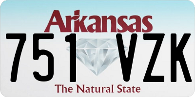 AR license plate 751VZK