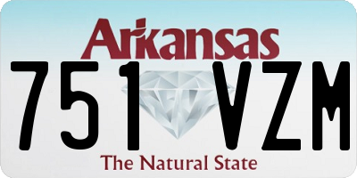 AR license plate 751VZM