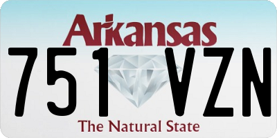 AR license plate 751VZN