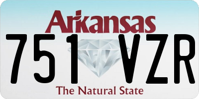 AR license plate 751VZR