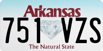 AR license plate 751VZS