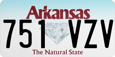 AR license plate 751VZV
