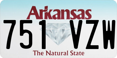 AR license plate 751VZW