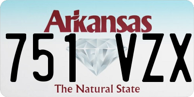 AR license plate 751VZX