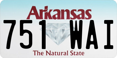 AR license plate 751WAI