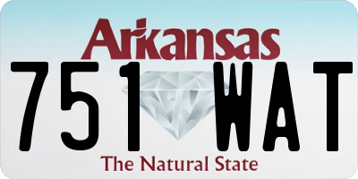 AR license plate 751WAT