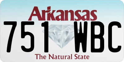AR license plate 751WBC