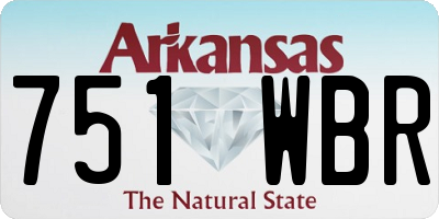 AR license plate 751WBR