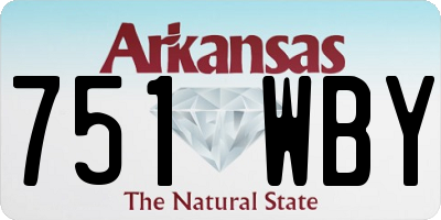 AR license plate 751WBY